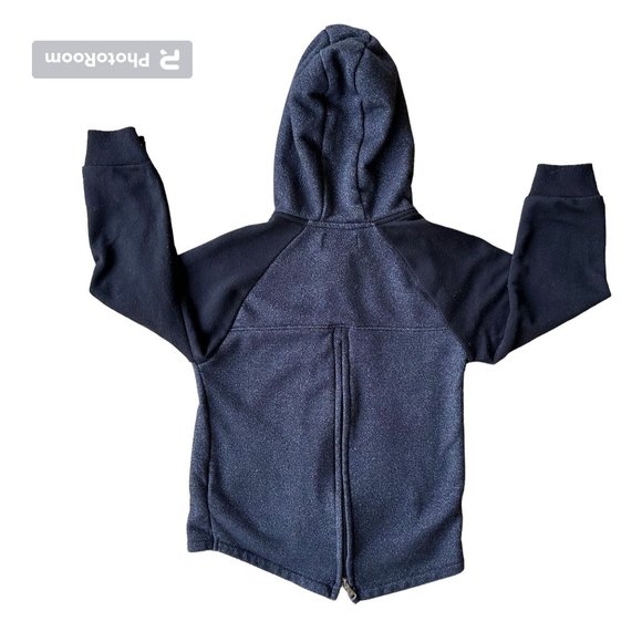 Retro 2016 Coogi Australia Hoodie Kids Size 6 Black Patches Front Zip Ka… - Picture 9 of 12